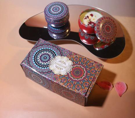 Boho Kaarsenset - 2 stuks