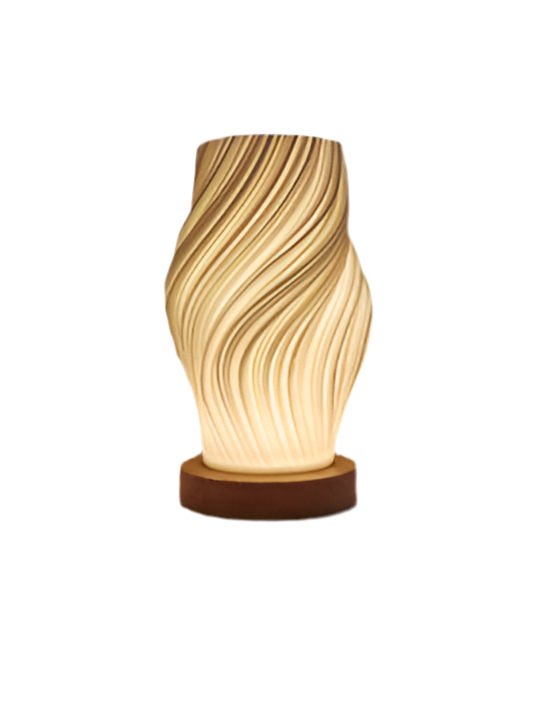 Livideco Twist tafellamp – 21 × 10 cm, USB-oplaadbaar