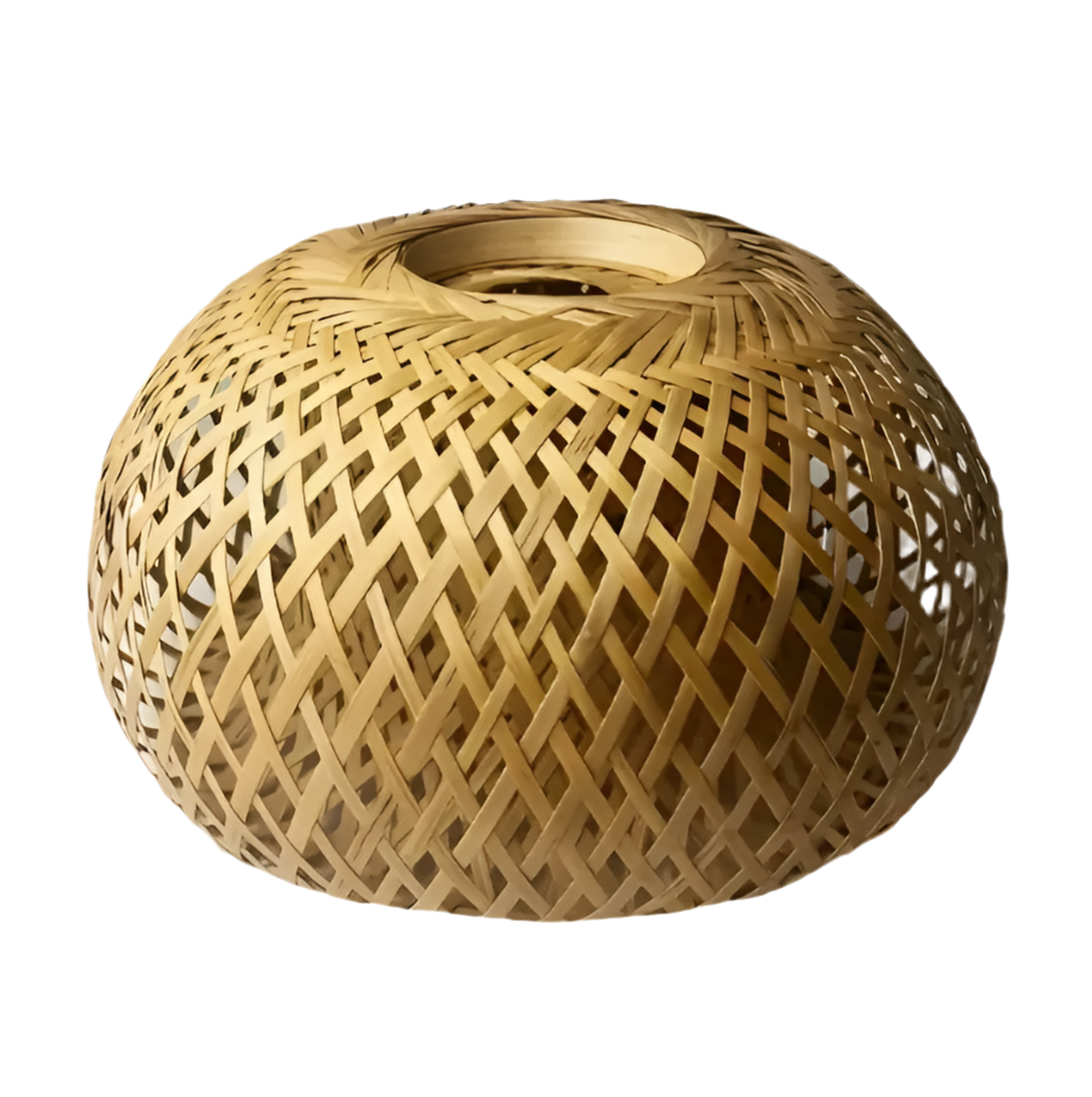 Bamboe lampenkap Ø29 × 16 cm – Bohemian