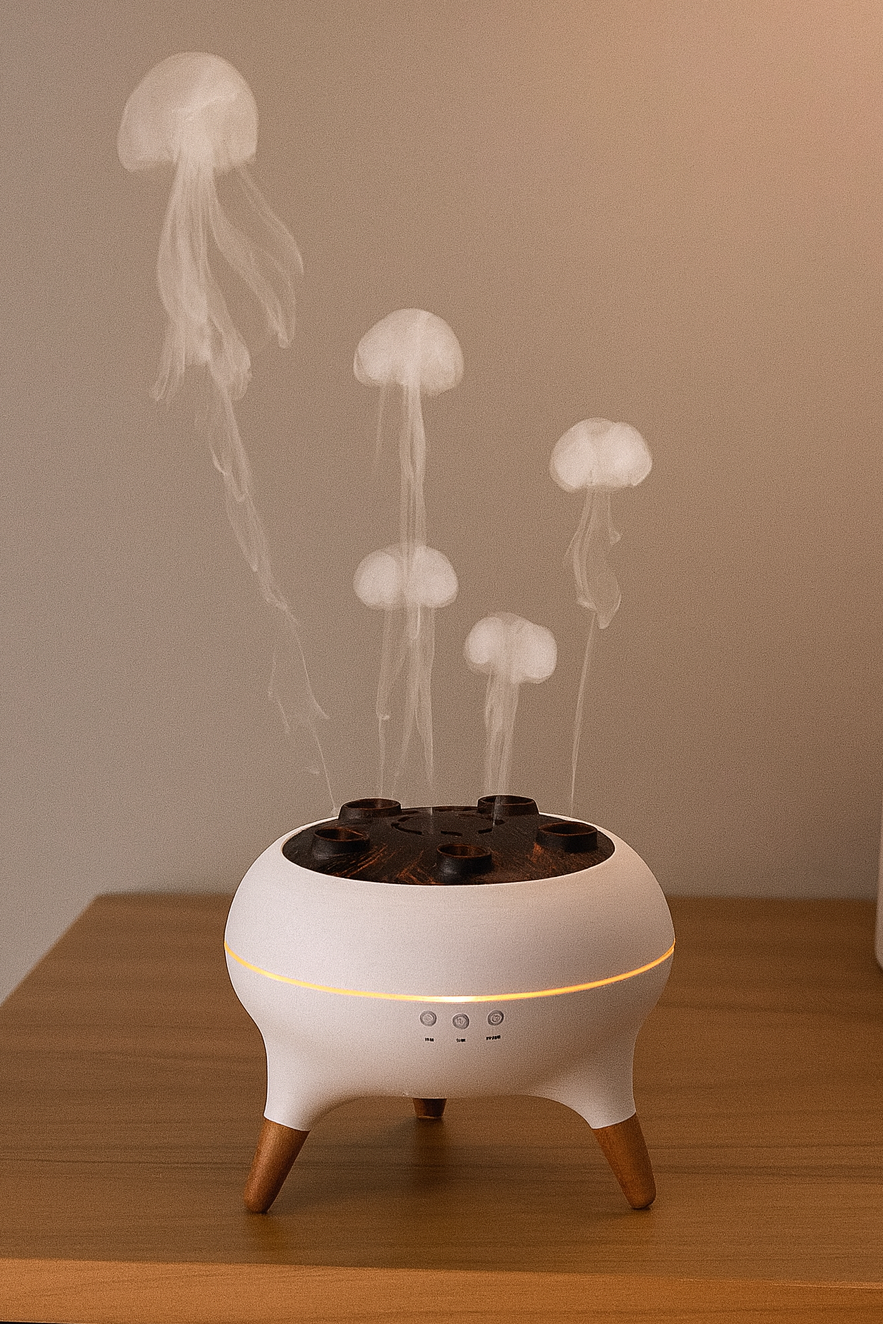 Jellyfish Aroma Diffuser – 6 Kleuren LED | Inclusief Oplader + Afstandsbediening