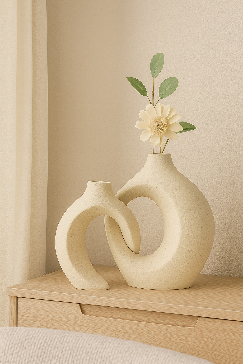 Dubbele vaas 22 × 17 cm – hoogwaardig kunststof