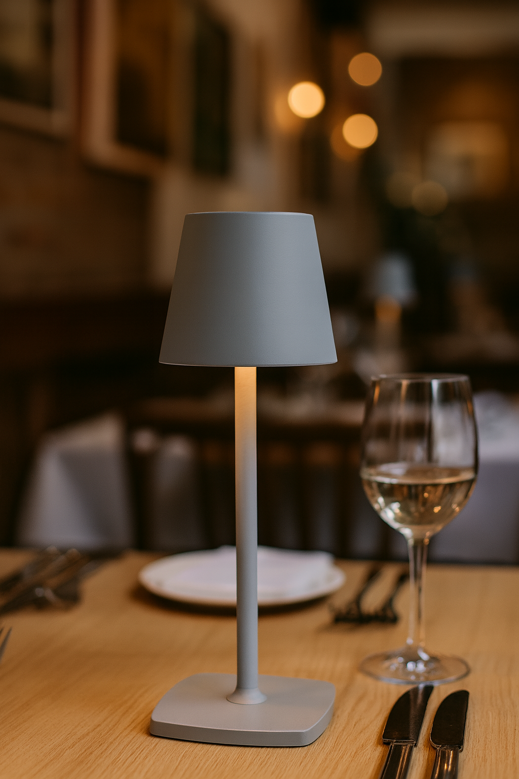 Livideco retro tafellamp – 28 × 10 cm, USB-C, 7 kleuren