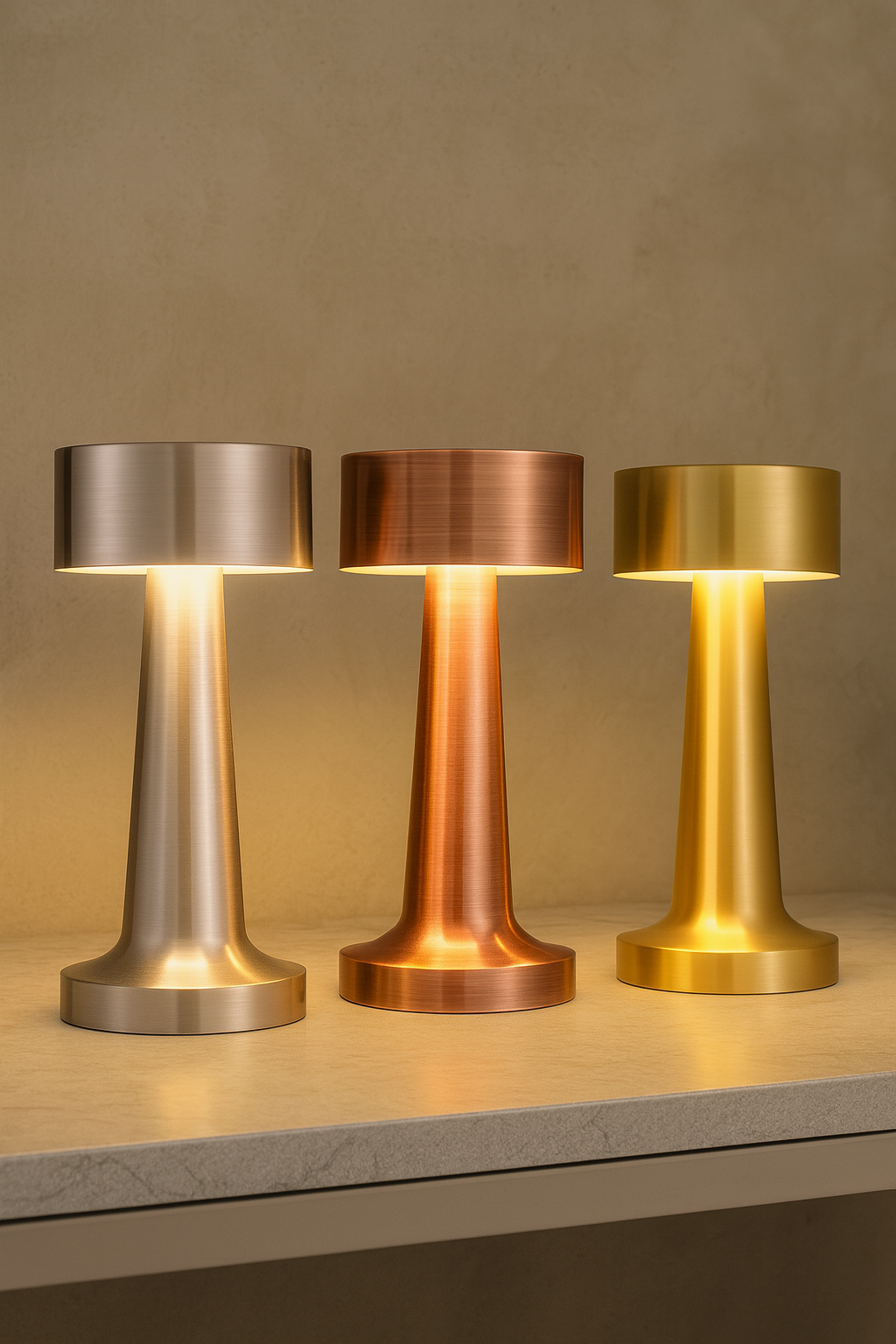 Livideco Aura tafellamp – 21 × 9 cm, USB-C