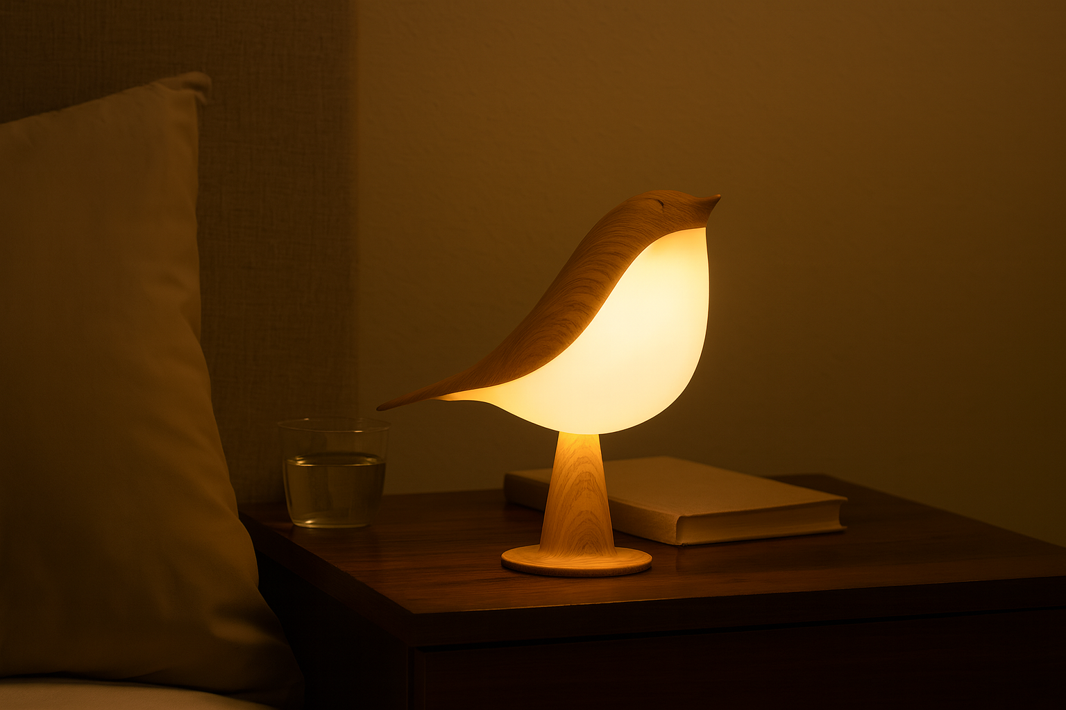 Livideco Nachtvogel lamp – USB-C-oplaadbaar