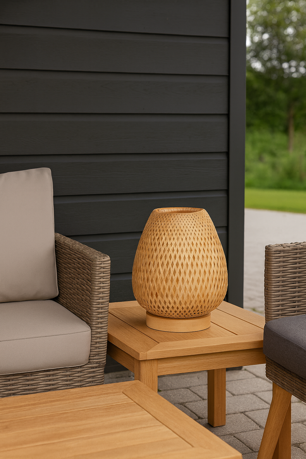 Bamboelamp USB-C – 23 × 15 cm