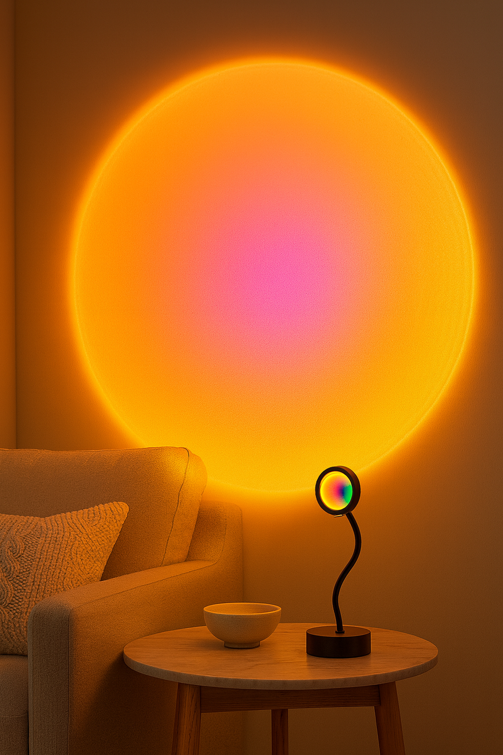 Sunset Glow lamp – USB zonsondergang projector (LED)