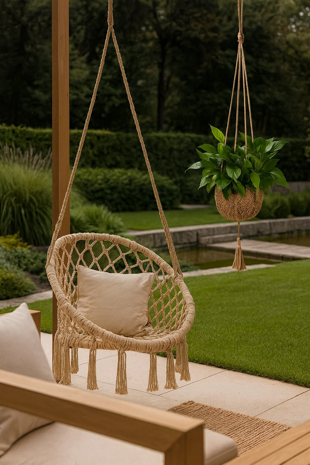 Macramé plantenhanger – 90 cm - boho deocatie