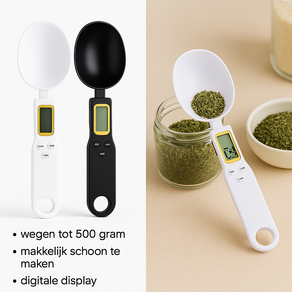 Precisiemeter Digitale Weegschaal Lepel – Nauwkeurige Afweging tot 500g voor de Keuken
