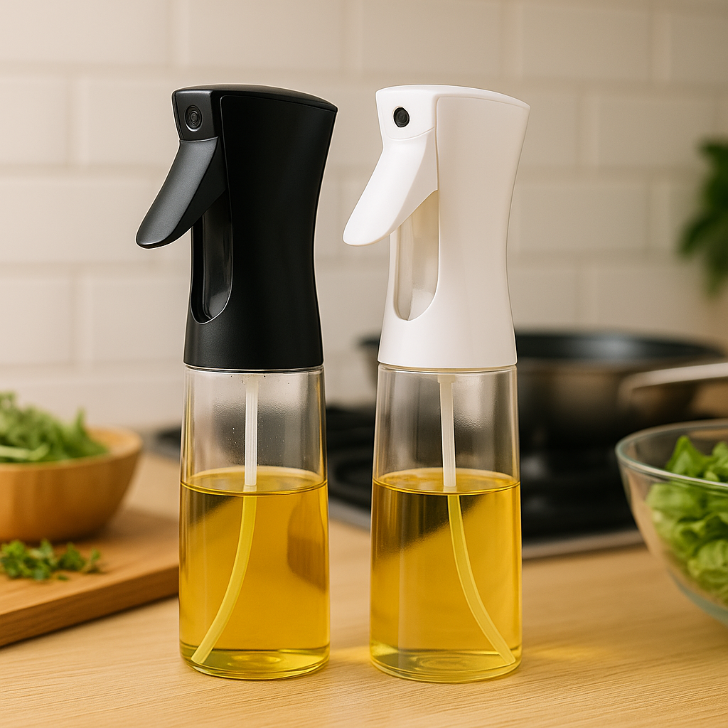 Oliespuiter met fijne nevel – navulbare oliespray voor precies doseren (200 & 300 ml)