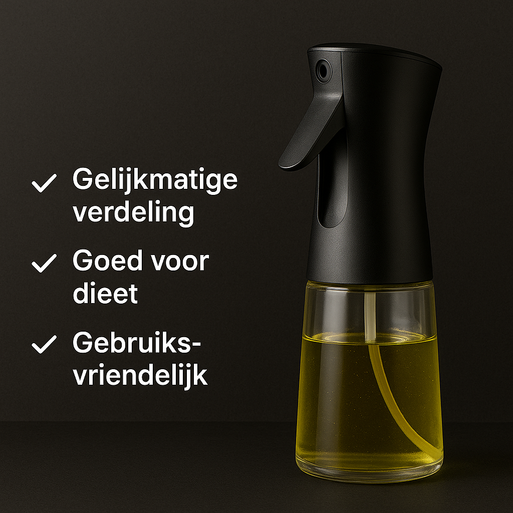 Oliespuiter met fijne nevel – navulbare oliespray voor precies doseren (200 & 300 ml)