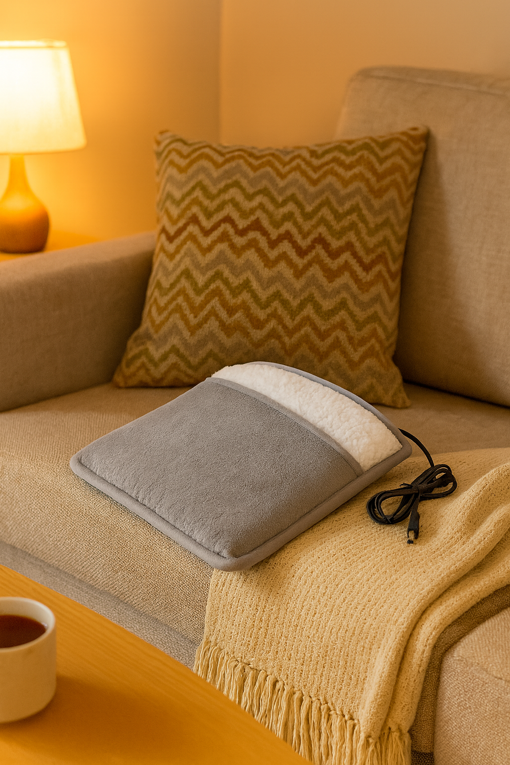 Livideco voetverwarmer met USB-aansluiting – elektrische voetenwarmer