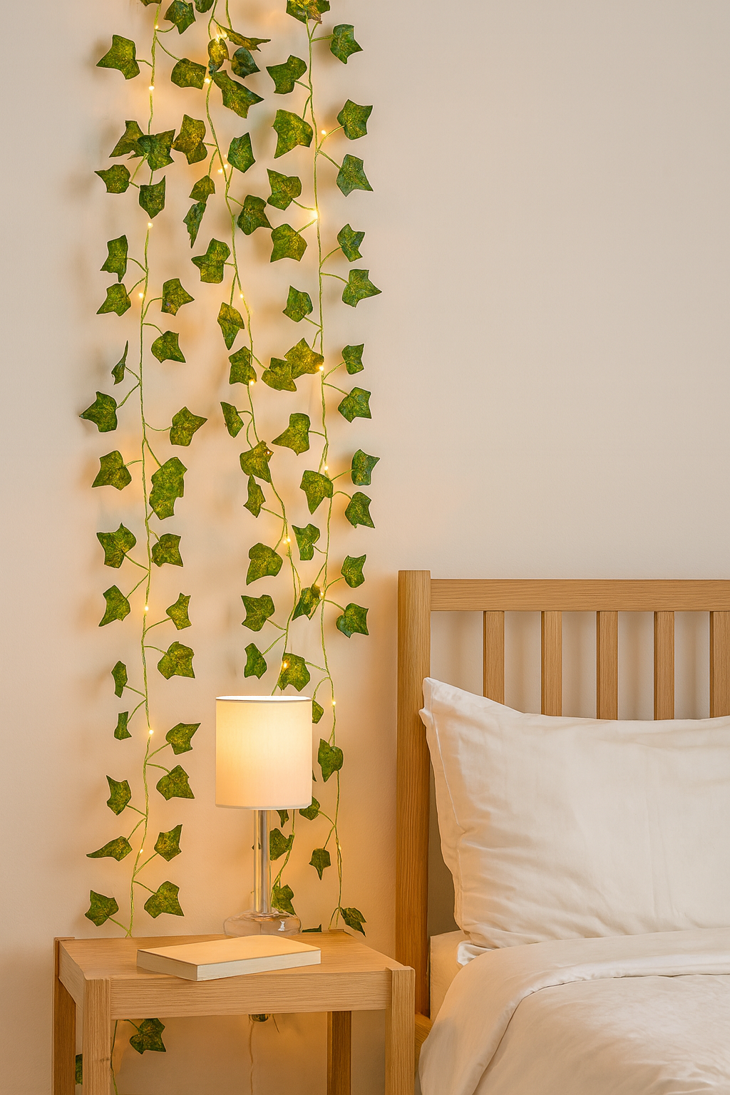 Herfstslinger Groen | met 50 LED lichtjes