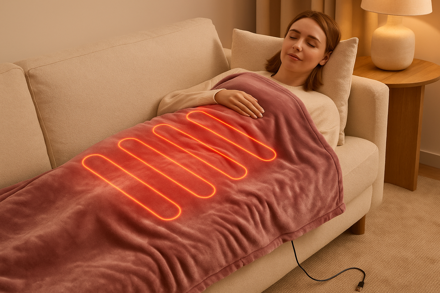 Elektrische deken 160 × 80 cm – warmtedeken