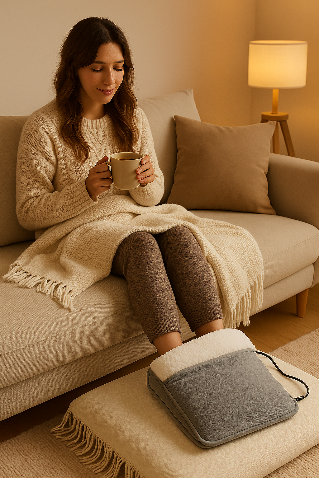 Livideco voetverwarmer met USB-aansluiting – elektrische voetenwarmer