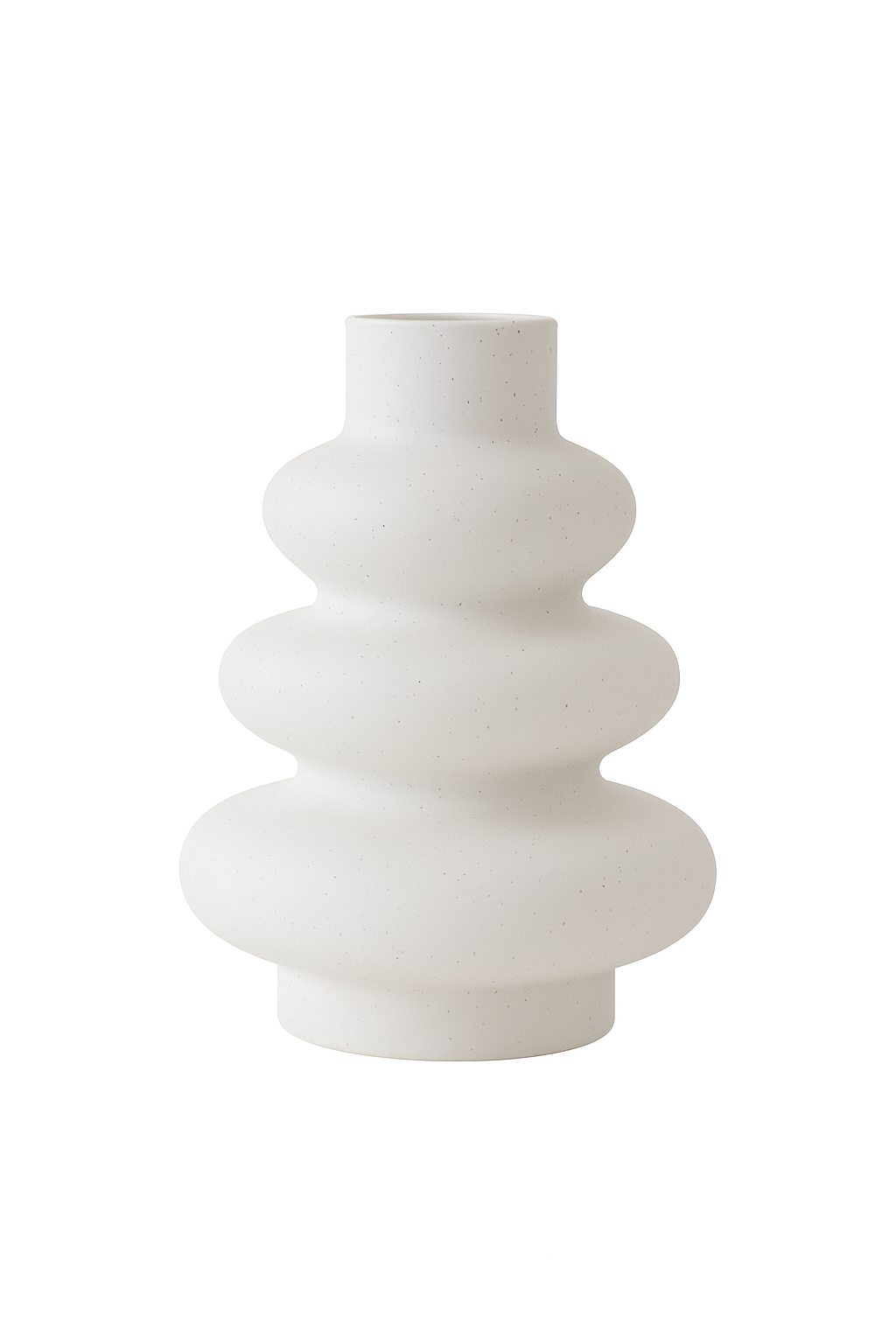 Livideco rib vaas – 21,5 × 14,5 cm, hoogwaardig kunststof