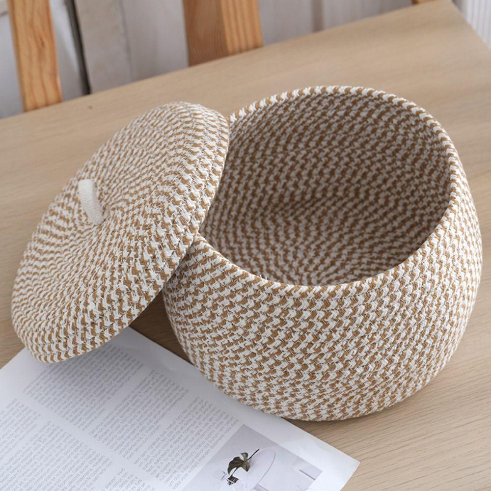 japandi opbergmand handgeweven van natuurlijke materialen