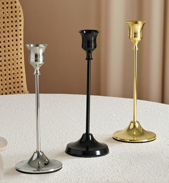 Kandelaar – 3 kleuren – 16x7 / 19x7 / 22x7 cm (kaarsenhouder)