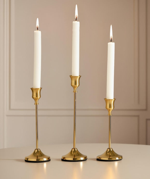 Kandelaar – 3 kleuren – 16x7 / 19x7 / 22x7 cm (kaarsenhouder)