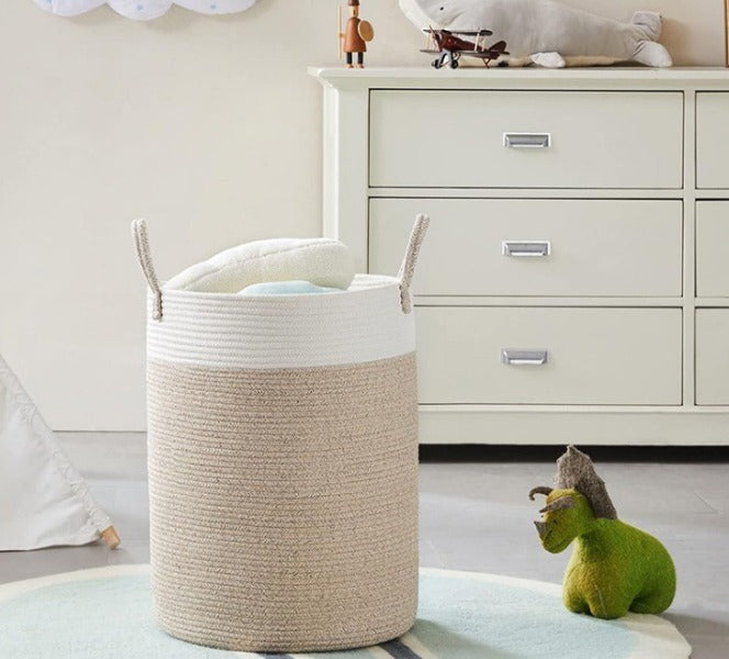 Japandi opbergmand 40,5 × 35,5 cm – minimalistische organizer, naturel