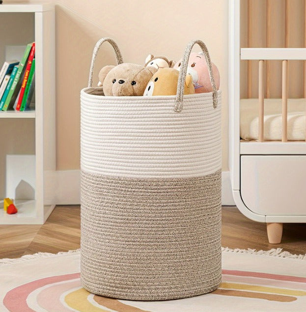 Japandi opbergmand 40,5 × 35,5 cm – minimalistische organizer, naturel