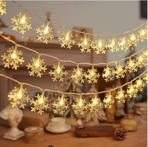 Kerstverlichting | Sneeuwvlok met 10 of 20 LED lichtjes