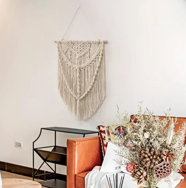 Macramé Wandhanger 70 cm high and 50 cm wide for modern home decor