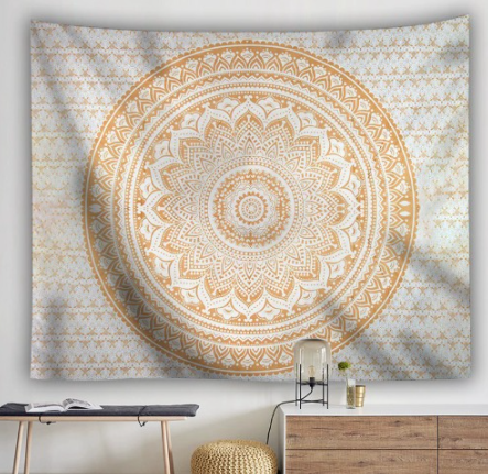 Mandala wandkleed gedetailleerd patroon polyester