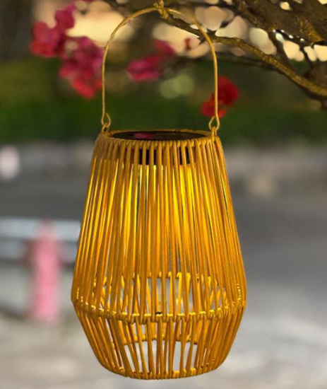 Livideco Rotan Zonne-lamp wand- en vloermodel 21x16 cm