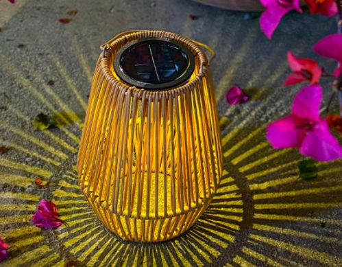 Livideco Rotan Zonne-lamp wand- en vloermodel 21x16 cm