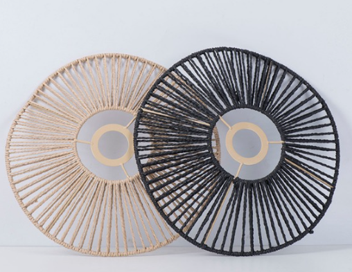 Lichtgewicht rotan lampenkap 30 cm breed voor plafondlamp