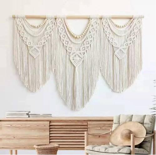 Extra grote boho wanddecoratie voor woonkamer of slaapkamer