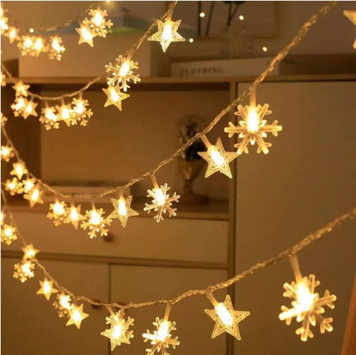 Kerstverlichting | Ster & Sneeuwvlok met 10 of 20 LED lichtjes