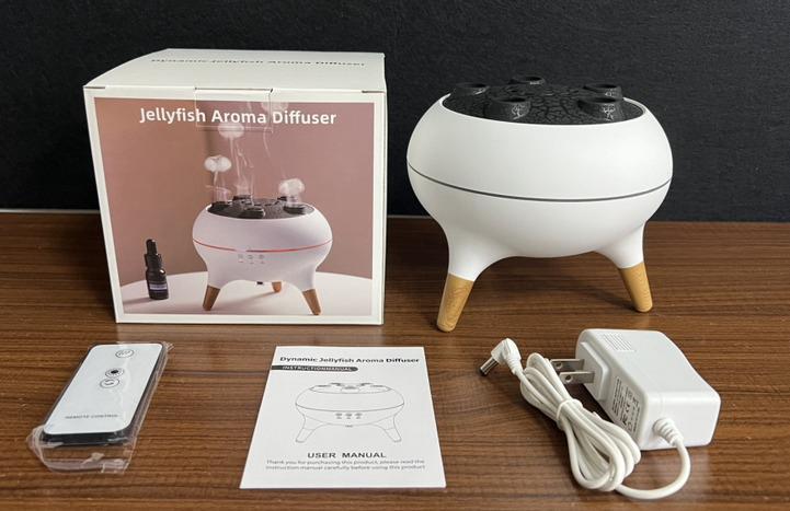 Jellyfish Aroma Diffuser – 6 Kleuren LED | Inclusief Oplader + Afstandsbediening