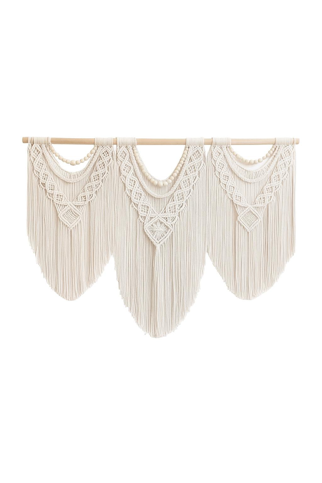 Macramé Wandhanger XL handgemaakt van 100% katoen