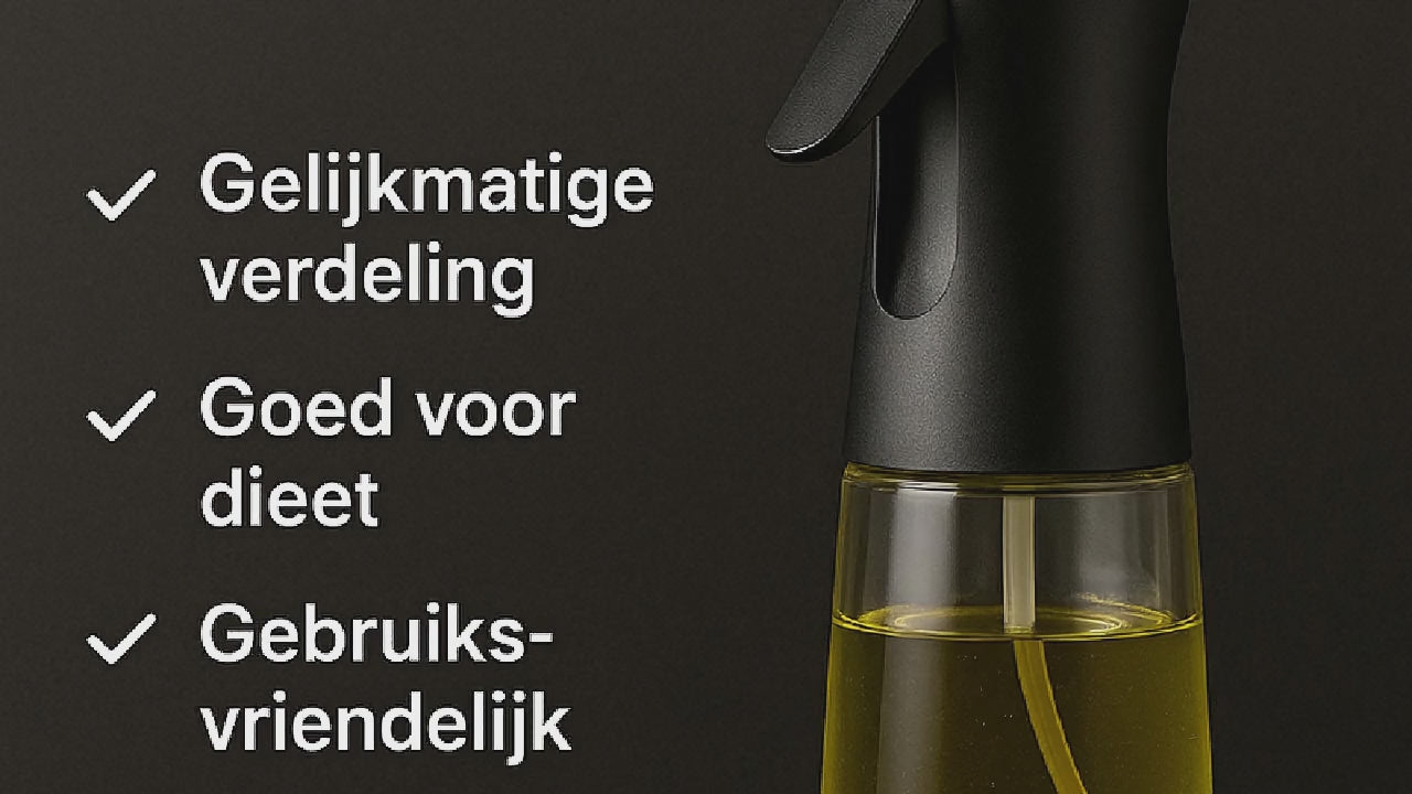 Oliespuiter met fijne nevel – navulbare oliespray voor precies doseren (200 & 300 ml)